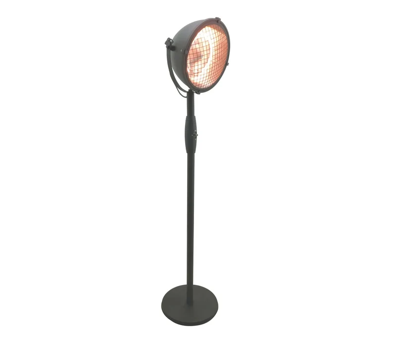 Lacor calentador eléctrico terrazas pie Black 69414