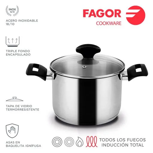 FAGOR Olla ALAIA + Tapa Ø20
