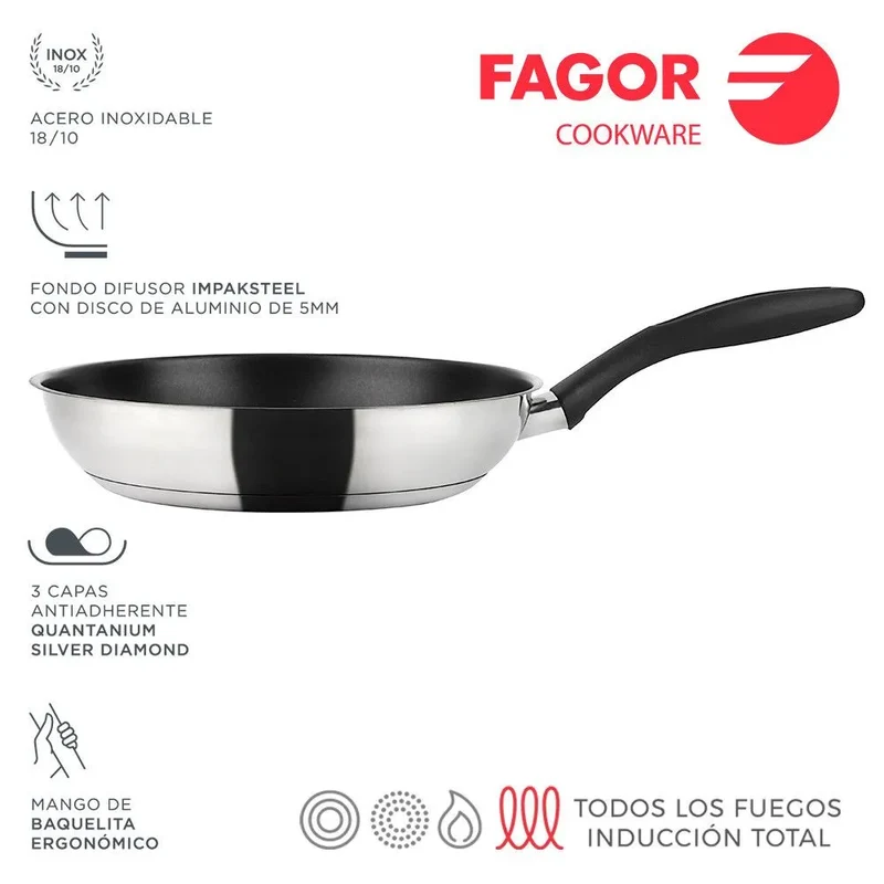 FAGOR Sarten INOXTHERM Ø24