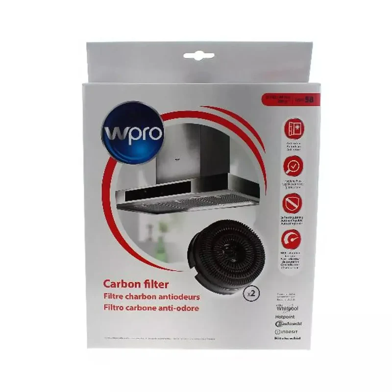 Whirlpool, Ikea filtros de carbón campana 484000008782