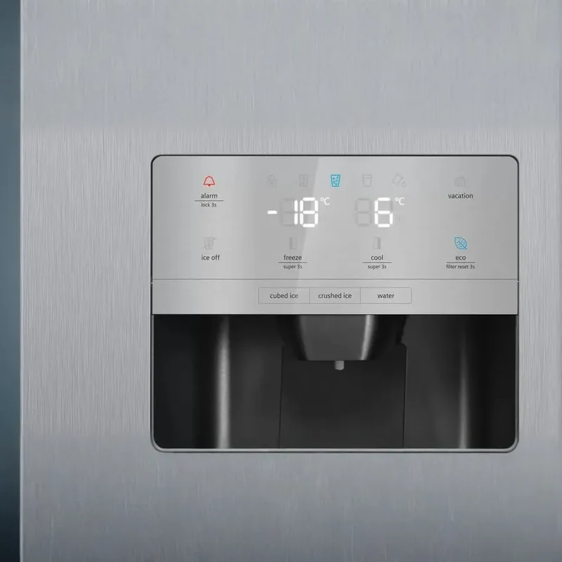 Frigorífico americano Siemens IQ500, Side By Side, Acero anti-huellas KA93DAIEP