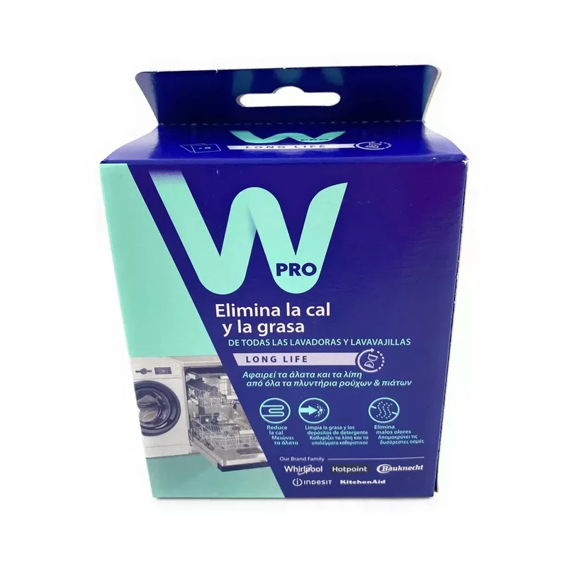 Descalcificador limpiador lavadora y lavavajillas Whirlpool Wpro 6 unidades
