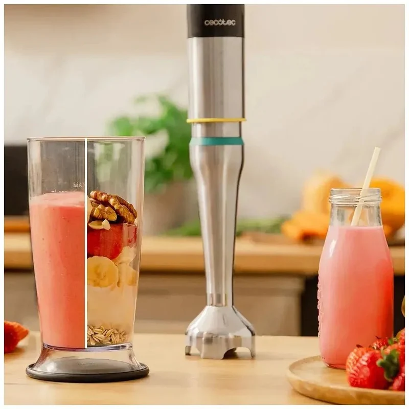 Batidora de Mano 1200W con Cuchillas de Titanio y Tecnología PerreoMove de Cecotec