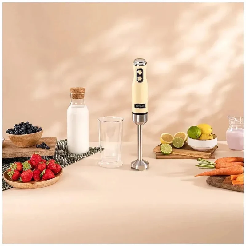 Batidora de Mano Retro 1200W: Potencia, Estilo y Eficiencia en tu Cocina de Cecotec