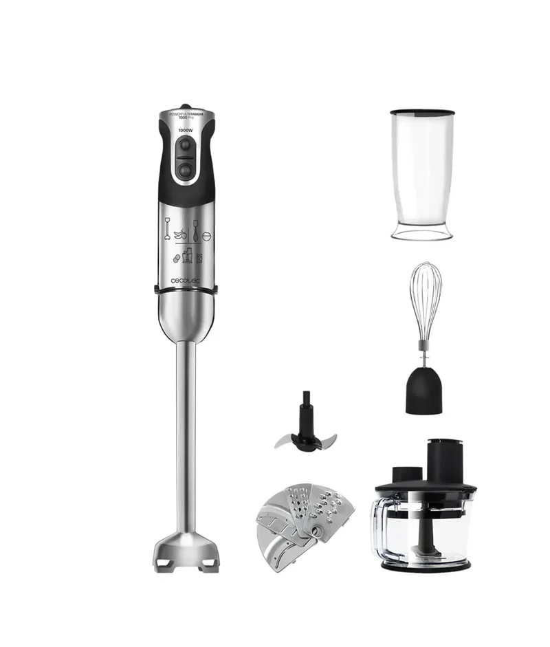 Batidora de Mano 1000W: Potencia, Versatilidad y Diseño Ergonómico para tu Cocina de Cecotec