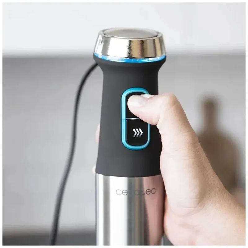 Batidora de Mano 1200W con Cuchillas Cruzadas y Accesorios para una Cocina Multifuncional de Cecotec