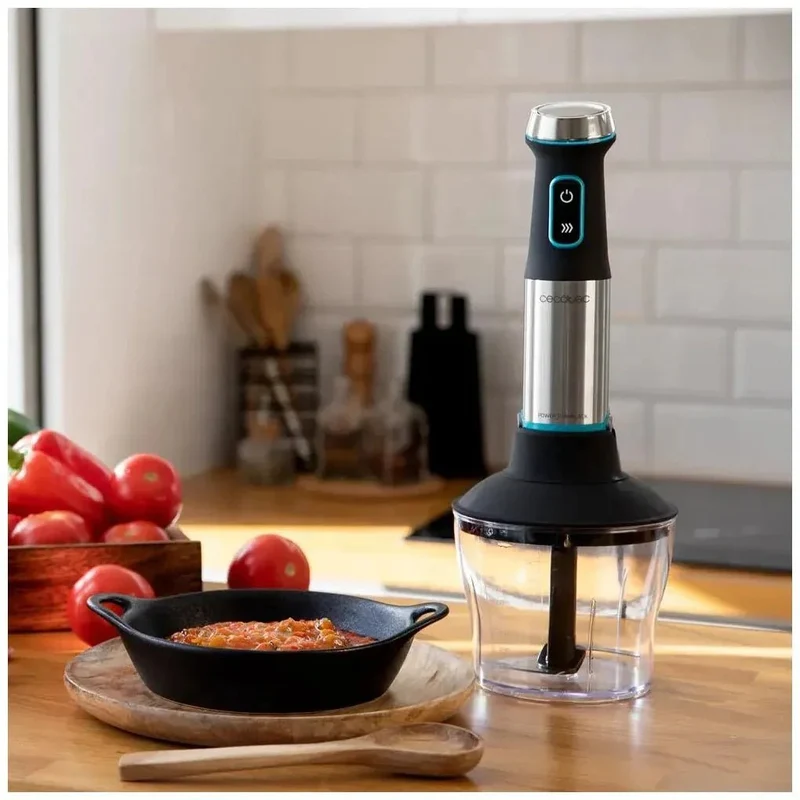 Batidora de Mano 1200W con Tecnología CrossBlades y Utensilios de Cocina Multifuncionales de Cecotec