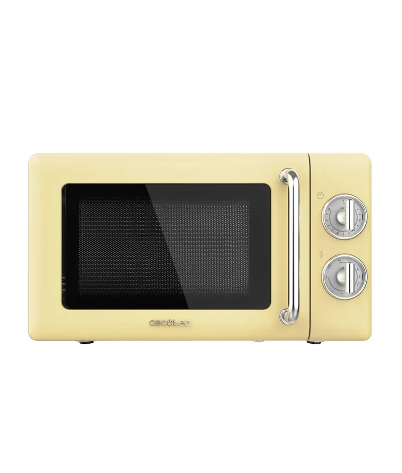 Microondas Retro con Grill 20L y 700W: Estilo y Funcionalidad en tu Cocina de Cecotec