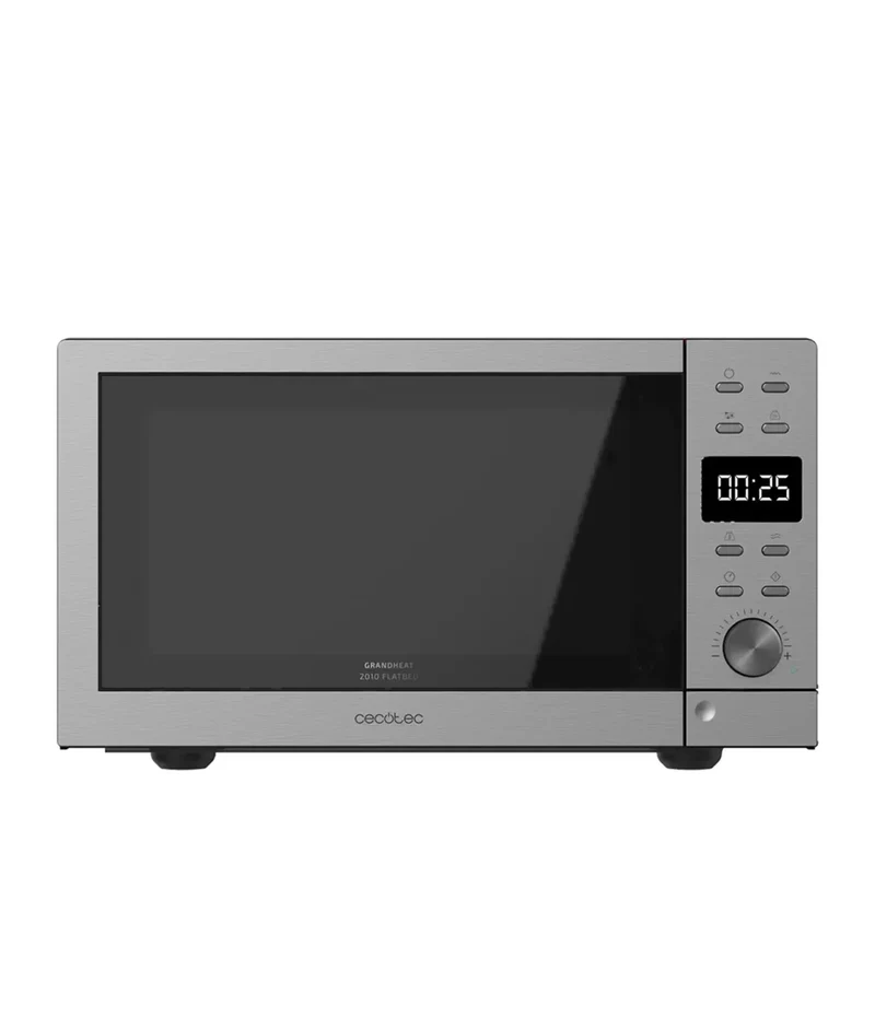 Microondas Digital sin Plato con Grill, 700W, 20L, 9 Funciones y Fácil Limpieza de Cecotec