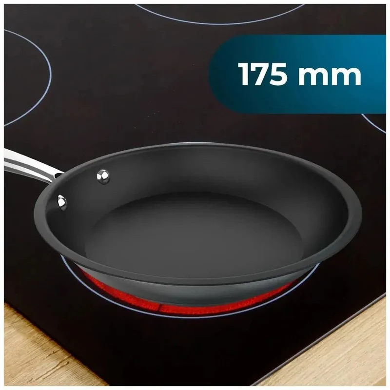 Sartén de Acero Inoxidable 24cm con Revestimiento Antiadherente y Apta para Inducción de Cecotec