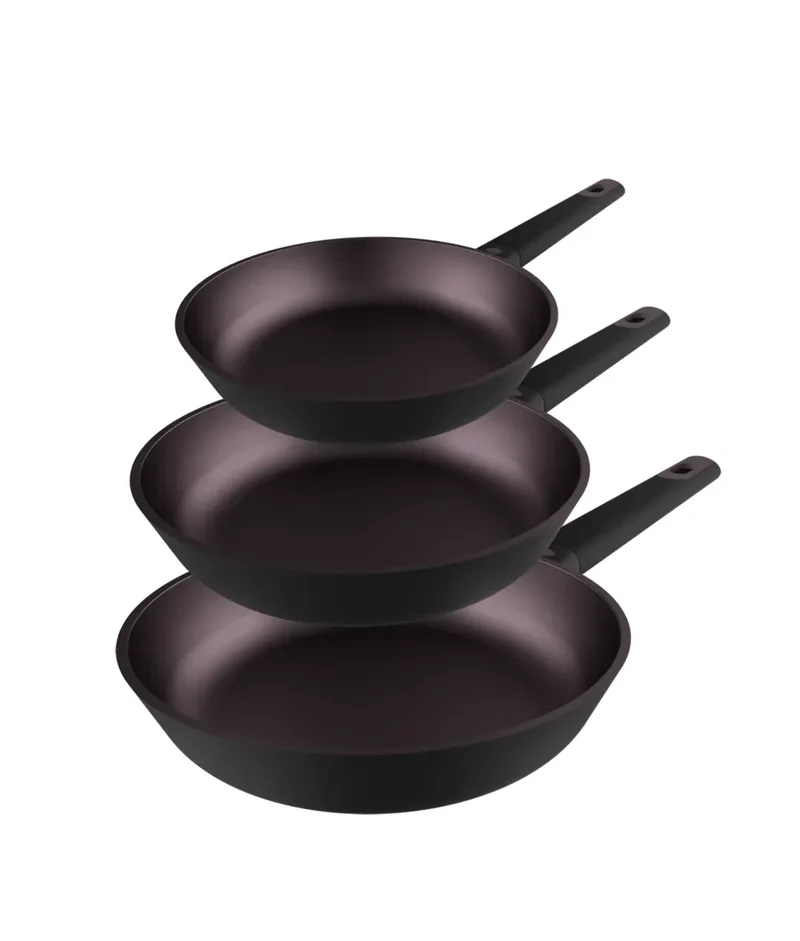 Juego de Sartenes Antiadherentes de Aluminio Fundido para Todas las Cocinas de Cecotec