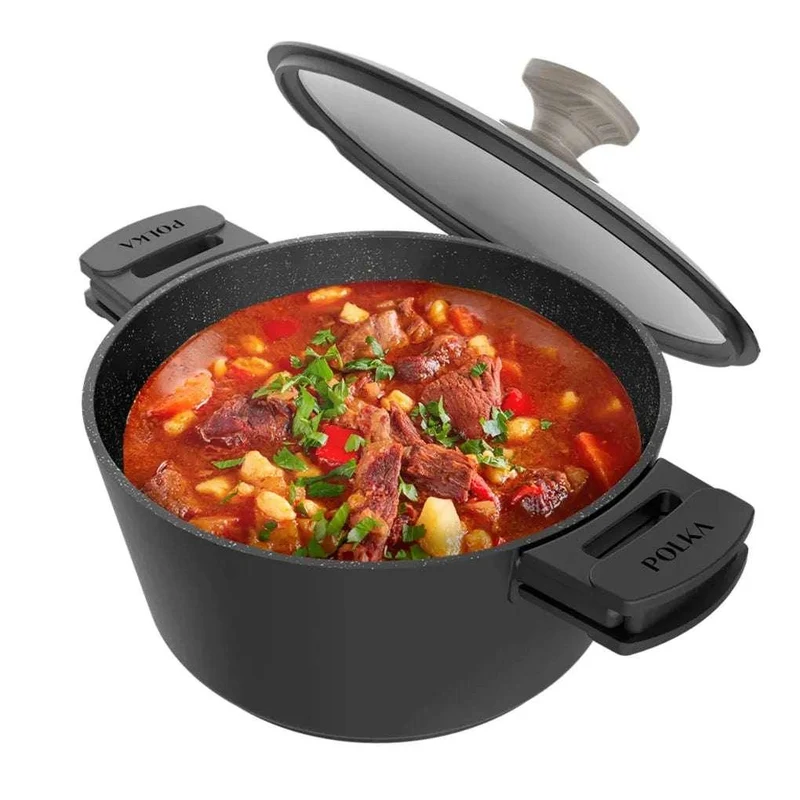 Olla Antiadherente de Aluminio Fundido 24cm para Todo Tipo de Cocinas y Lavavajillas de Cecotec