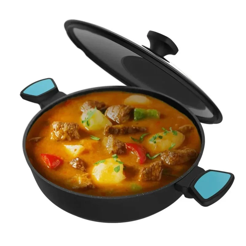 Olla Baja Antiadherente 28cm Polka Platinum: Calidad y Versatilidad en tu Cocina de Cecotec