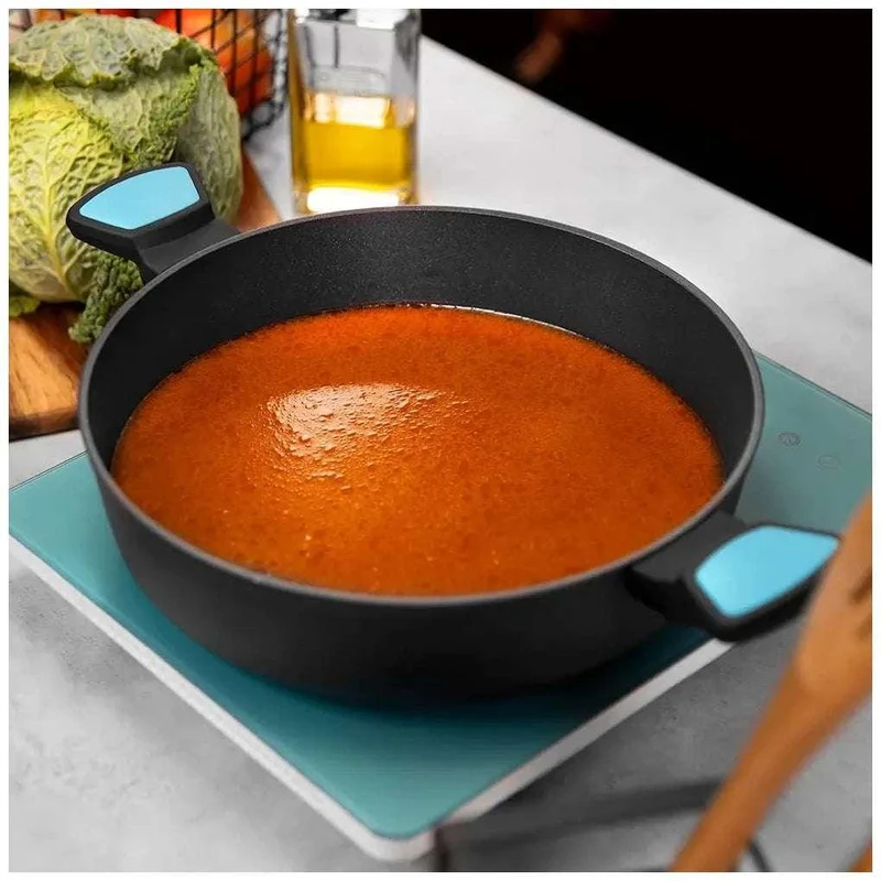 Olla Baja Antiadherente 28cm Polka Platinum: Calidad y Versatilidad en tu Cocina de Cecotec