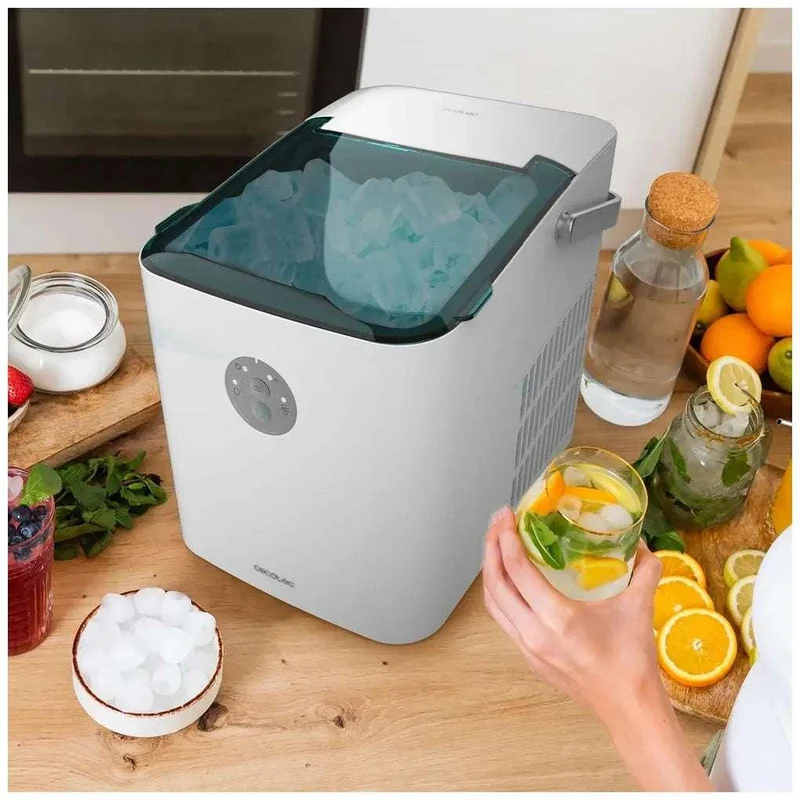Máquina de Hielo Chillin' Ice 1200: 12 kg Diarios, Potente y Portátil de Cecotec