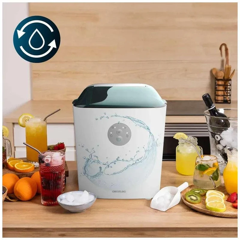 Máquina de Hielo Chillin' Ice 1200: 12 kg Diarios, Potente y Portátil de Cecotec