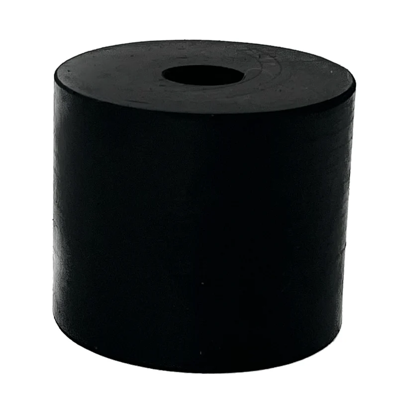 Tacon cilíndrico Antivibratorio con barreno pasado para 50 a 300 Kg Línea MHD