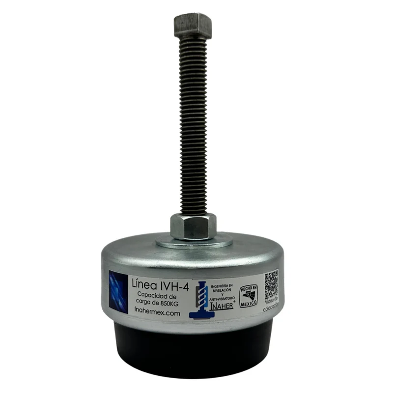 Pie de nivelación antivibración para maquinaría para 850 Kg Línea IVH-4