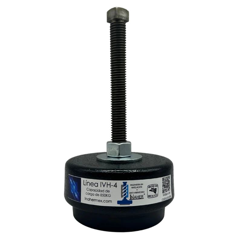 Pie de nivelación antivibración para maquinaría para 850 Kg Línea IVH-4
