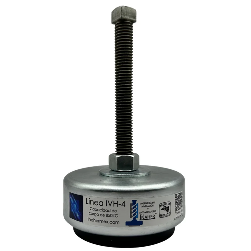 Pie de nivelación antivibración para maquinaría para 850 Kg Línea IVH-4