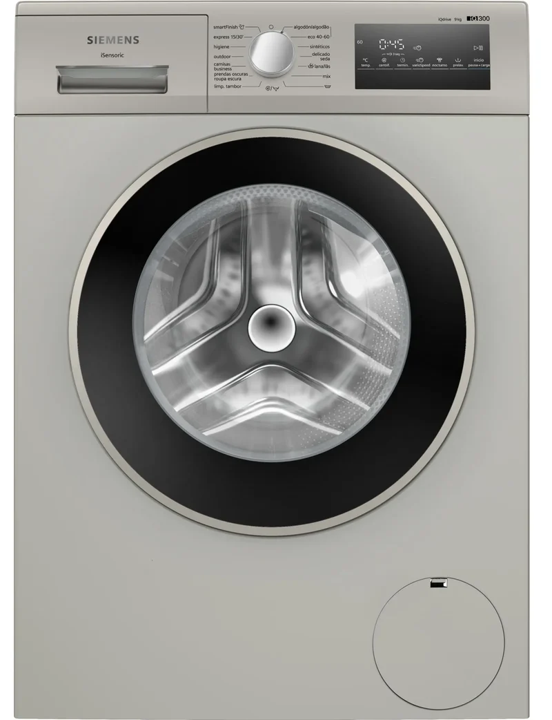 Siemens WM14N20XEP Lavadora 9 kg 1400 RPM Acero mate Clase A