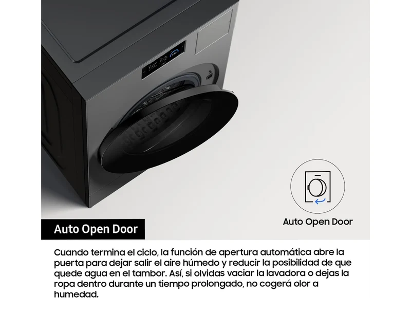 Lavasecadora Samsung WD18DB8995BZT2 Bespoke 18/11 kg Bomba de Calor Grafito Clase A