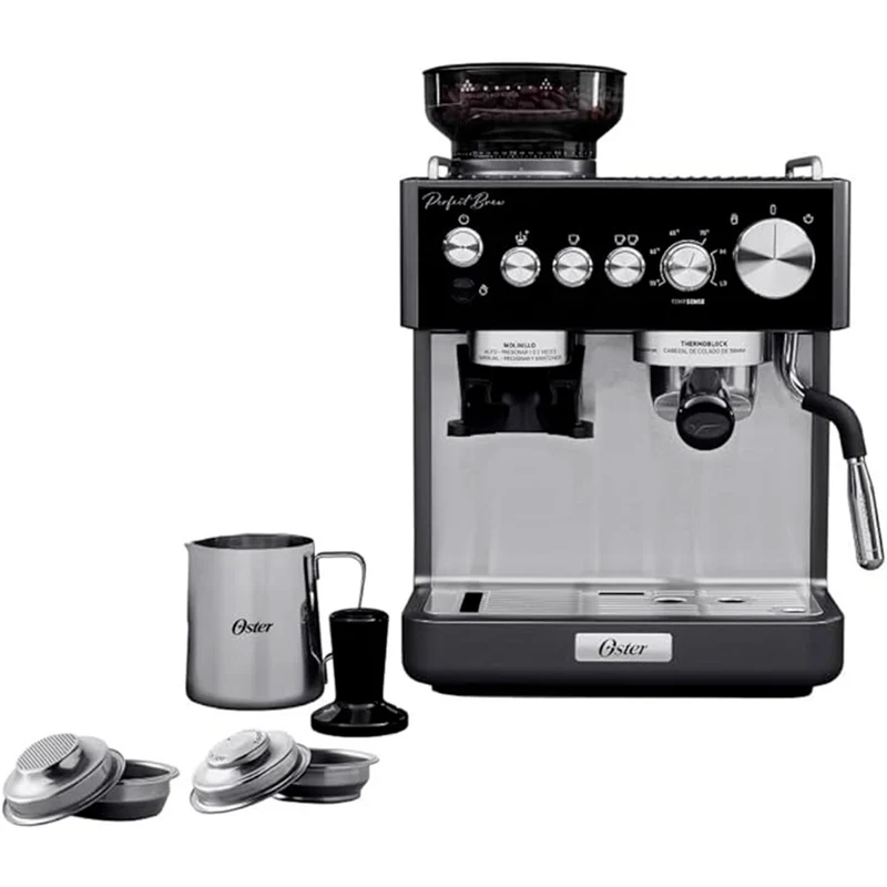 Cafetera Oster espresso Barista, negro.