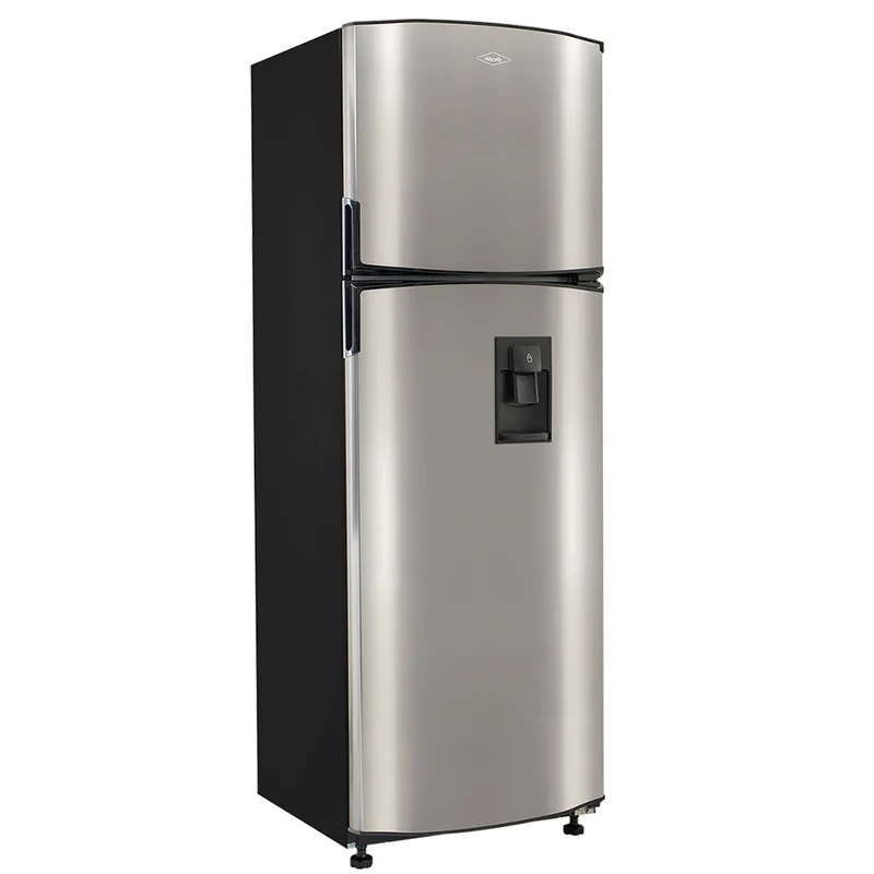 Nevera 271L No Frost con dispensador de agua, manija interna, color inox, tecnología Inverter