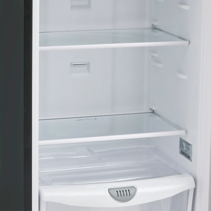 Nevera 271L No Frost con dispensador de agua, manija interna, color inox, tecnología Inverter