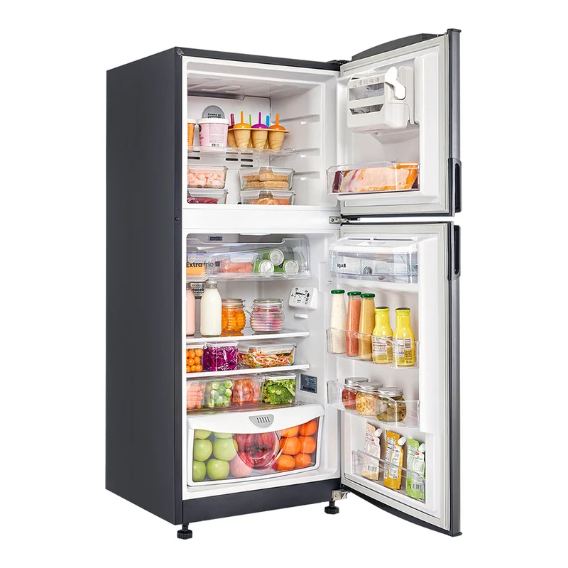 Nevera no frost de 243 litros inverter manija integrada titanio Haceb