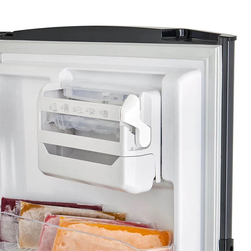 Nevera no frost de 243 litros inverter manija integrada titanio Haceb