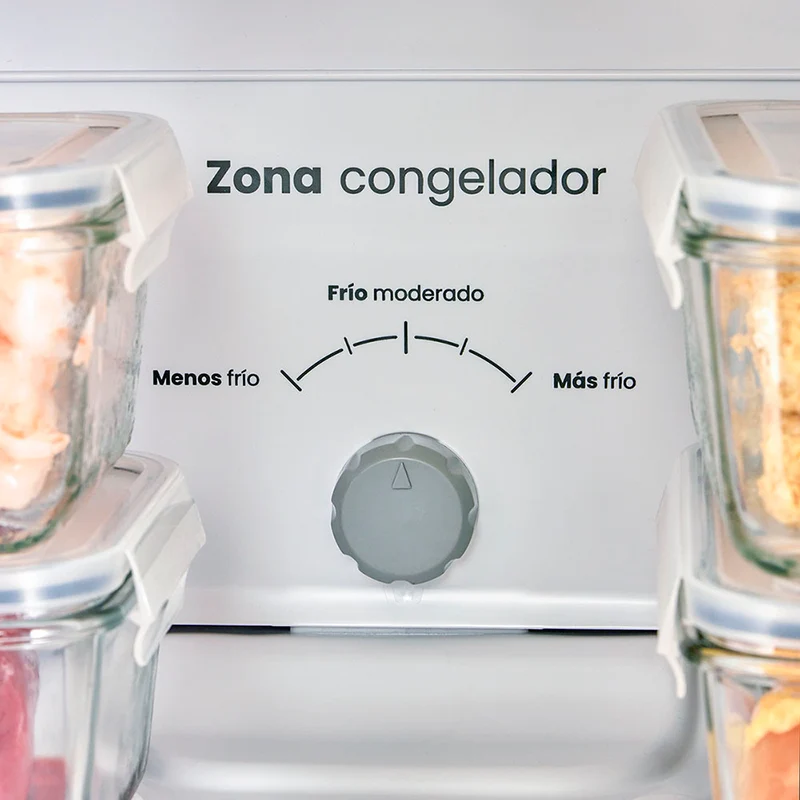 Nevera no frost de 243 litros inverter manija integrada titanio Haceb