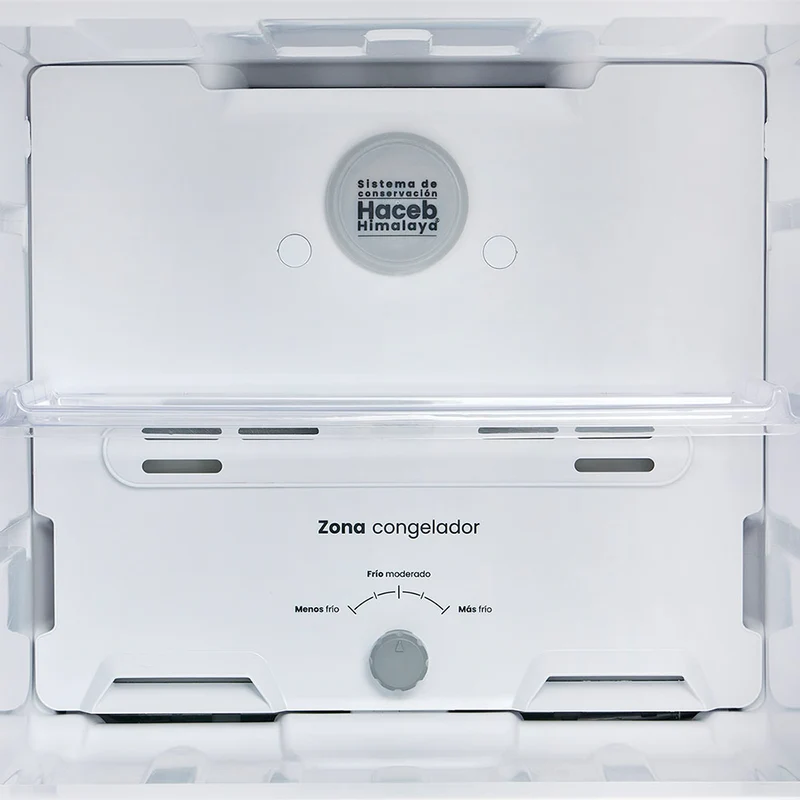 Nevera no frost de 243 litros inverter manija integrada titanio Haceb