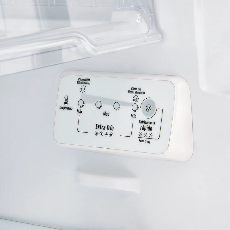 Nevera no frost de 243 litros inverter manija integrada titanio Haceb