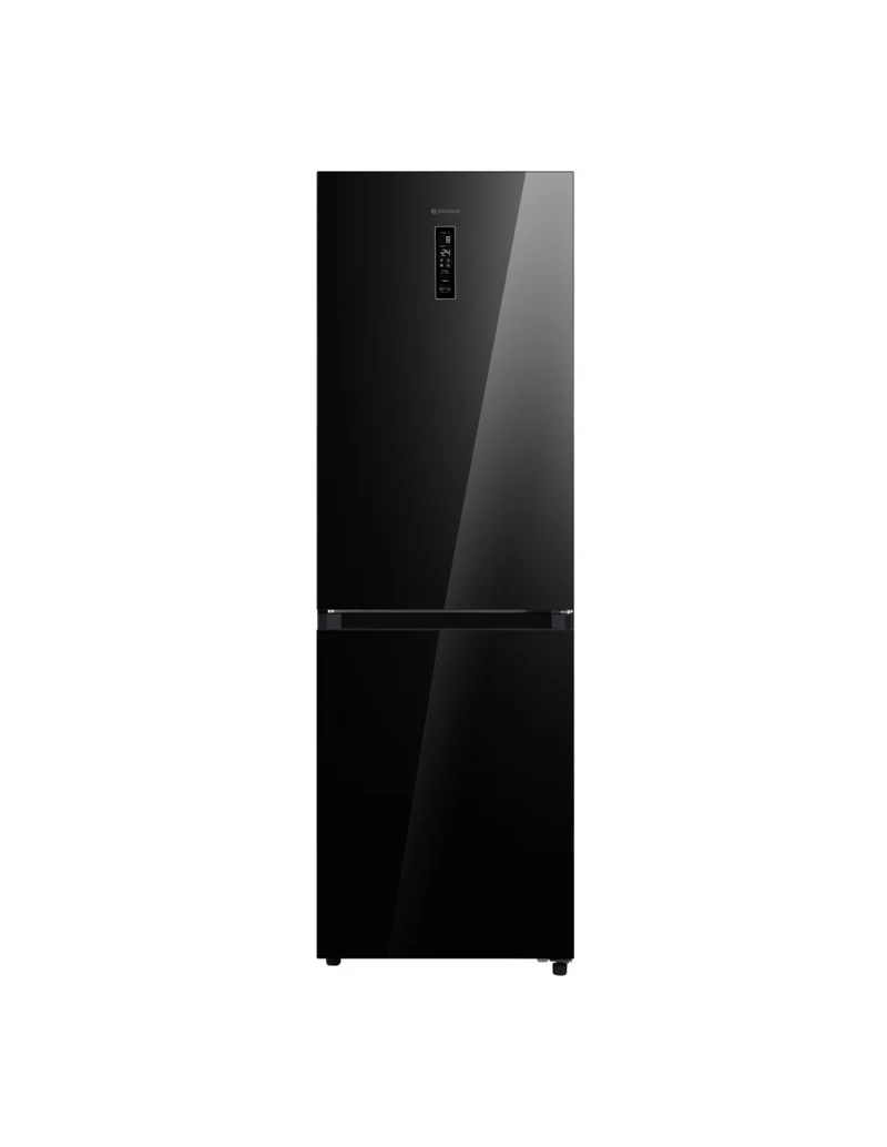 ❄️ Frigorífico Combi Johnson JRC201EN2GN 202 cm Cristal Negro – 378L No Frost Inverter
