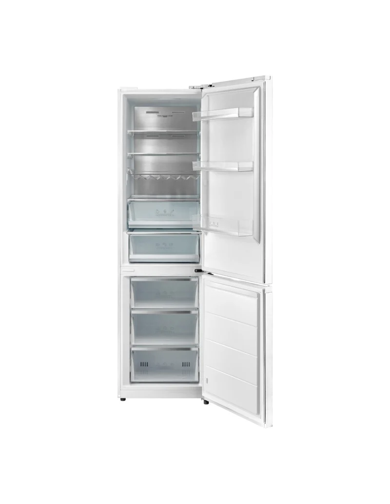 ❄️ Frigorífico Combi Johnson JRC201EN2GW 202 cm Cristal Blanco – 378L No Frost Inverter