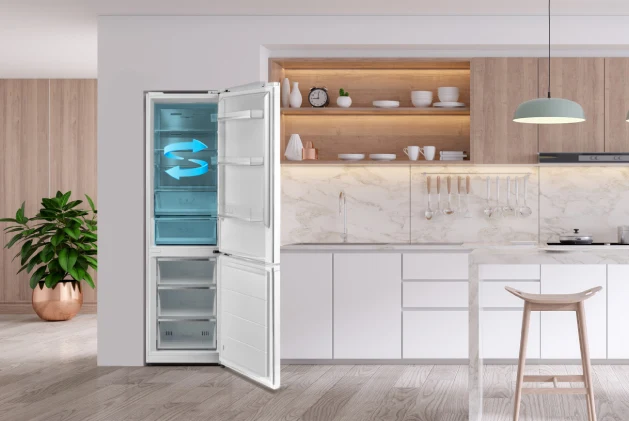 ❄️ Frigorífico Combi Johnson JRC201EN2GW 202 cm Cristal Blanco – 378L No Frost Inverter