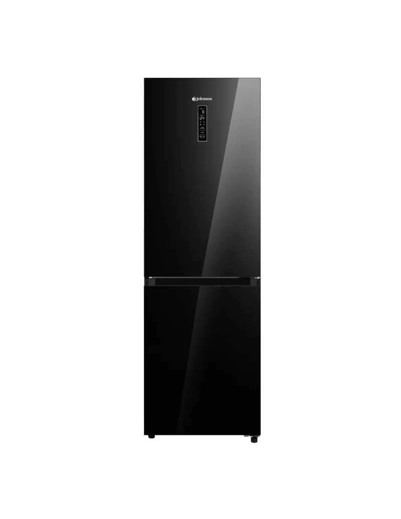 ❄️ Frigorífico Combi Johnson JRC185EN2GN 186 cm Cristal Negro – 338L No Frost