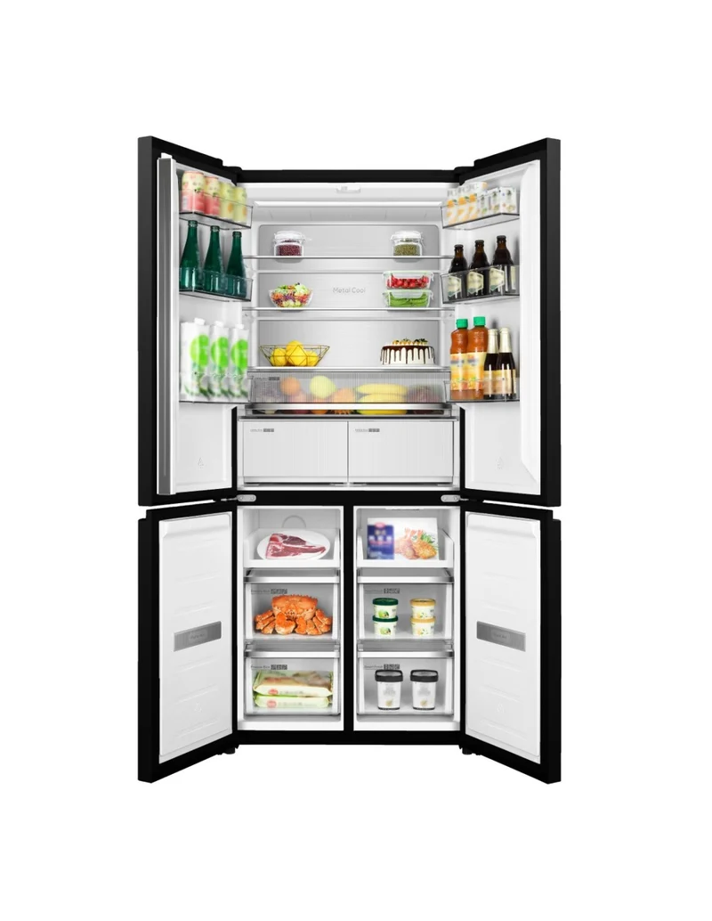 ❄️ Frigorífico 4 Puertas Johnson JR4D1986ENDX 190 cm Dark Inox – 521L No Frost Inverter