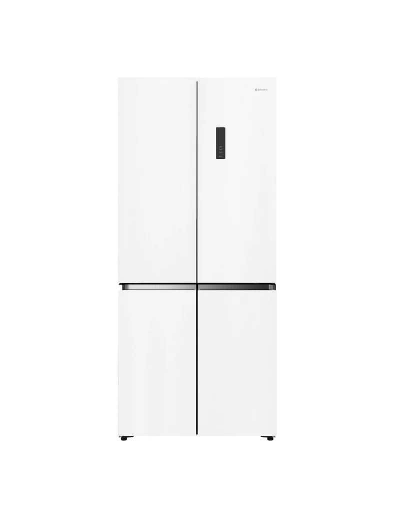 ❄️ Frigorífico 4 Puertas Johnson JR4D1986ENGW 190 cm Cristal Blanco – 521L No Frost Inverter