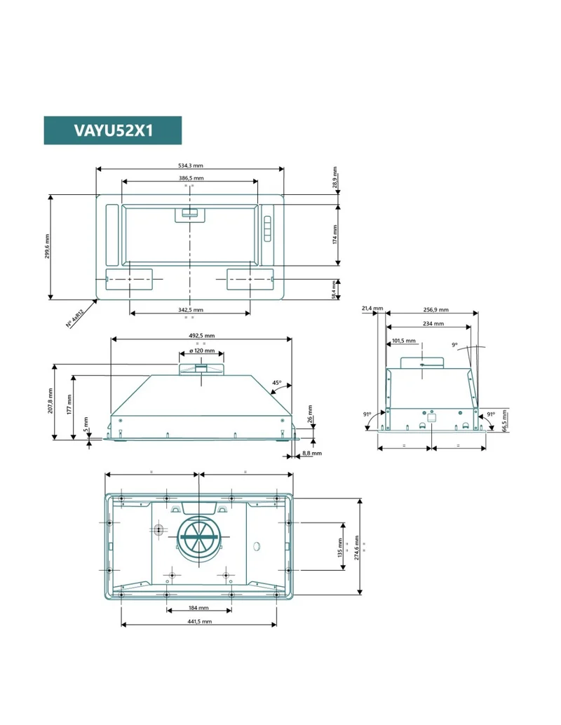 🔥 Grupo Filtrante Johnson VAYU52X1 Inox – 60 cm con 3 Niveles de Potencia