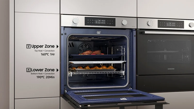 Horno Pirolítico 76L 59.5cm Dual Cook Flex Clase A+ Inox NV7B4530ZAS/U1