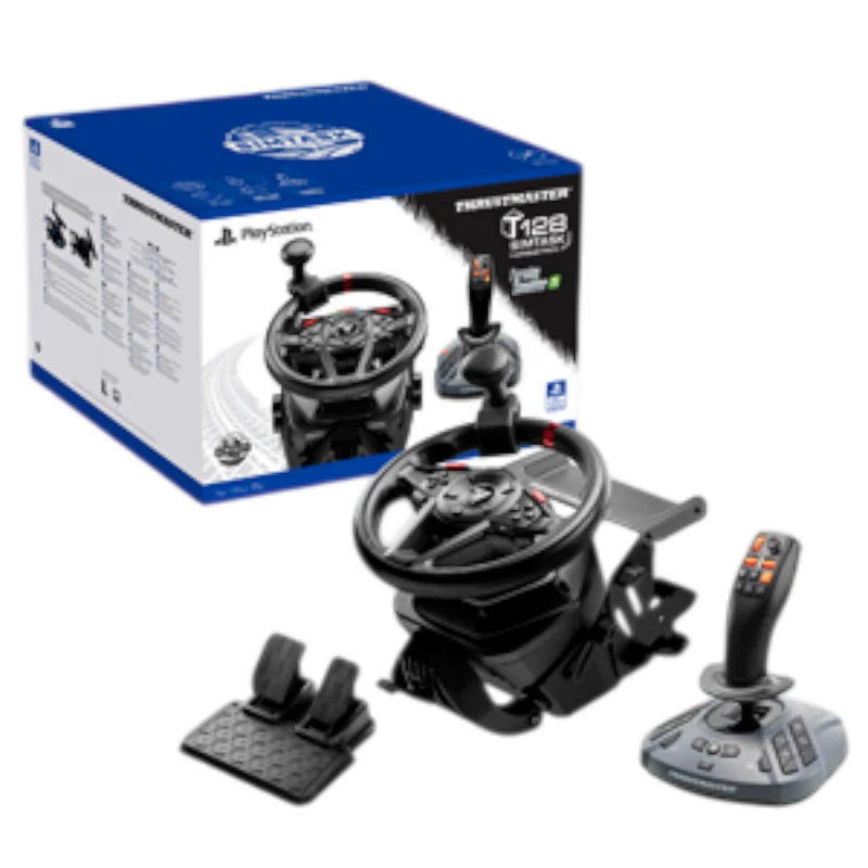 Thrustmaster T128 SimTask Farming Pack – Volante y FarmStick