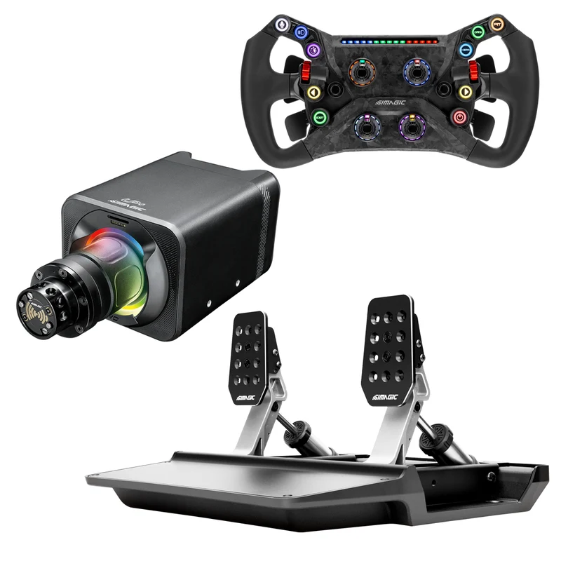 Pack SIMAGIC Alpha EVO Sport – Direct Drive 9 Nm, Volante y Pedales