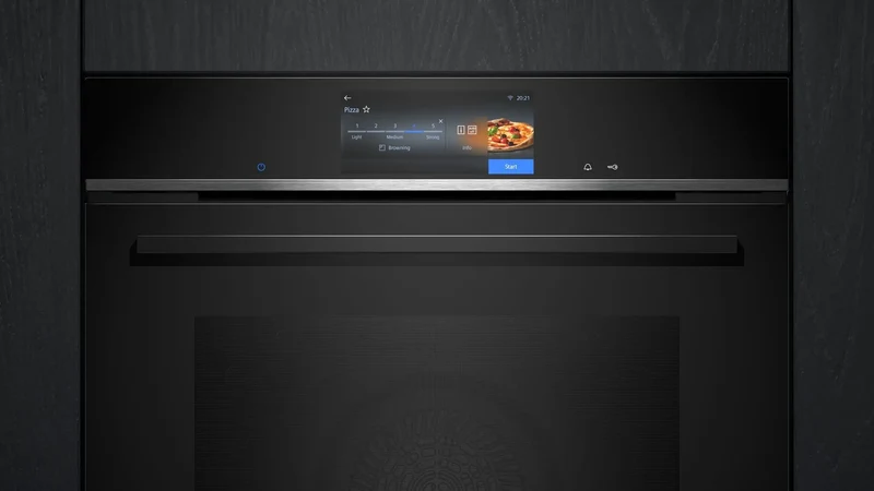 Siemens HB778G9B1 iQ700 Horno pirolítico 60 cm AirFry Cristal negro Clase A+