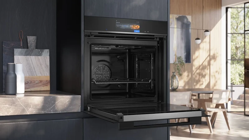 Siemens HB778G9B1 iQ700 Horno pirolítico 60 cm AirFry Cristal negro Clase A+
