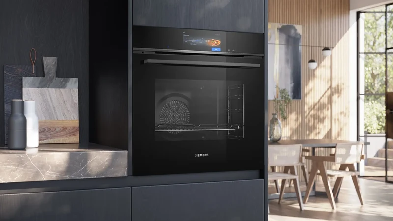 Siemens HB778G9B1 iQ700 Horno pirolítico 60 cm AirFry Cristal negro Clase A+
