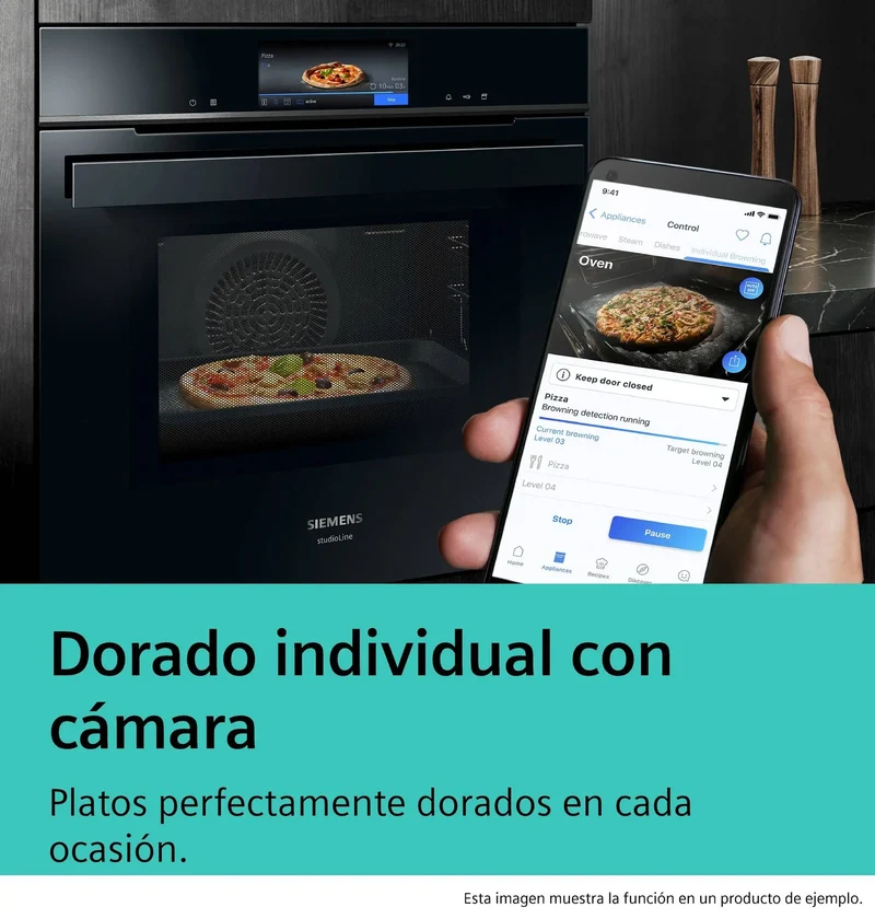Siemens HB778G9B1 iQ700 Horno pirolítico 60 cm AirFry Cristal negro Clase A+