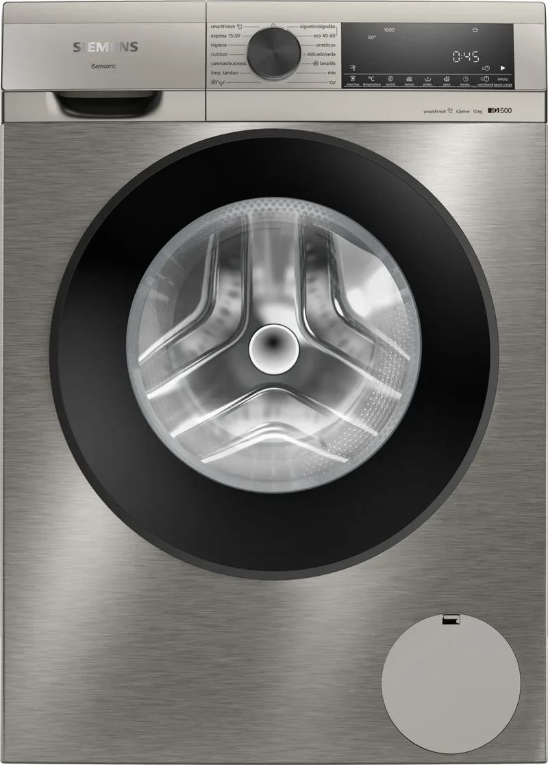 Siemens WG56G2ZAES Lavadora 10 kg 1600 RPM Inox Clase A
