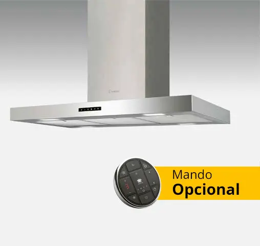 Campana Decorativa T-Invertida 90cm Inox Whirlpool FUSION90IX